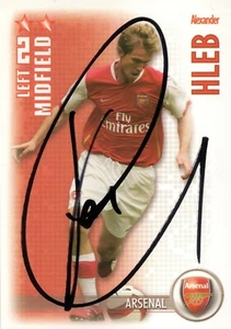ALEXANDER HLEB SIGNED ARSENAL 2006/2007 SHOOT OUT TRADING CARD + COA - Bild 1 von 1