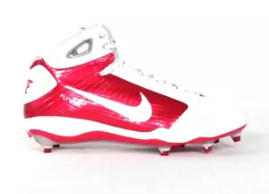 Nike Zoom Flywire Red & White Football Cleats Shoes Removable Cleats Men's NEW - Picture 1 of 4