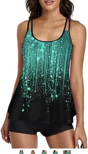 Tankini Badeanzug XL Bauchkontrolle fließend Bademode Badeanzug Neu ohne Etikett A5 - Bild 1 von 4