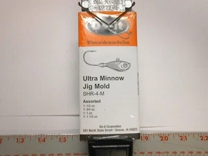 3384 Do-It Ultra Minnow Jig Mold 1/2, 3/4, 1, 1-1/2 oz Free Shipping - Picture 1 of 2