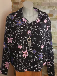 Cecil Schulpfbluse/Blusenshirt Gr. L/XL? 40/42/44 schwarz mehrfarbig - Bild 1 von 4