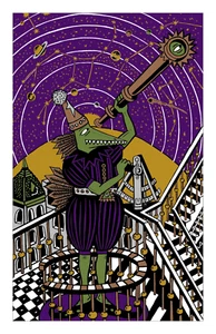 Póster Jim Pollock Neo Púrpura Cielo Metálico Impresión Artística Póster Astron Phish Firmado - Imagen 1 de 1