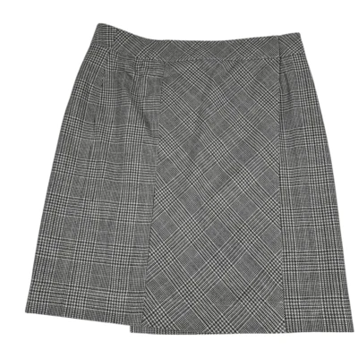 Falda envolvente Brooks Brothers talla 16 negra púrpura a cuadros Foto 1 de 4