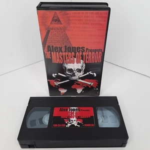 Alex Jones Presents The Masters of Terror - VHS Infowars Conspiracy Vintage - Picture 1 of 7