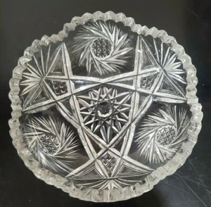 Vintage Clear Crystal Candy Nut Bowl Dish 4.25”x2” - Picture 1 of 9