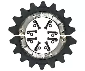 1 Antrieb Kettenradsatz, 316-4419, 18 Zähne 8 Bolzen 7/8 Bolzen, passend für einige CAT-Schaber - Bild 1 von 3