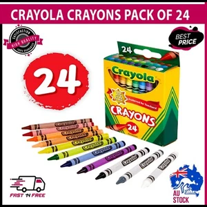 CRAYOLA 24 Pack Regular Crayons, Perfect for Art, Colouring and Drawing, Classic - Picture 1 of 4