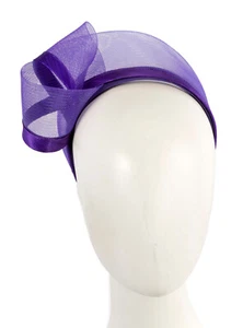 Bespoke design Purple racing fascinator by Fillies Collection Made in Australia - Imagen 1 de 5