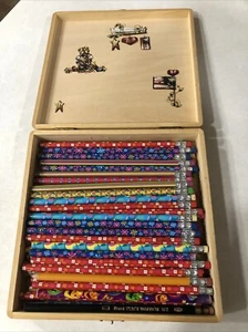 Pentech Pencils 60+ in Wooden Box - Picture 1 of 4