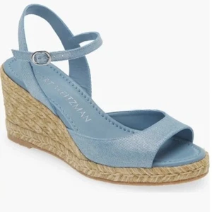 Stuart Weitzman Tia Espadrille Wedge Sandal Women's 8 - Picture 1 of 6