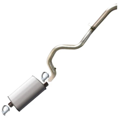 Stainless Muffler Tailpipe Exhaust Kit fits: 1997-2000 Jeep Wrangler 2.5L 4.0L - Image 1 of 4