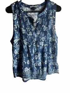NWT Lucky Brand Womens Size Large Floral Top - Picture 1 of 5