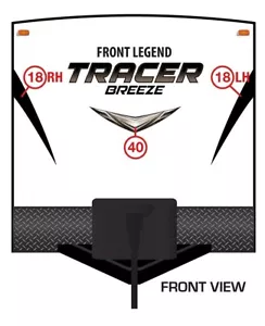 2018 Prime Time Tracer BREEZE Travel Trailer - Front Cap RV Decals - Picture 1 of 3