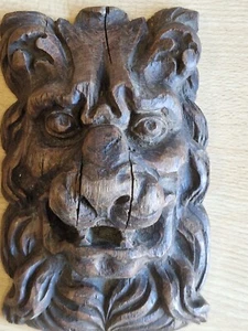 antiques pair off lionheads - Picture 1 of 5