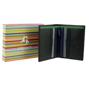 Mens Quality Compact Leather Wallet by Visconti; Bond Collection Gift Boxed - Picture 1 of 3