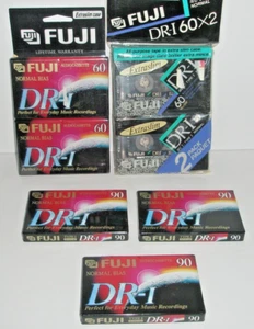 7 Fuji Audiocassette Tapes Normal Bias DR-I 90 Normal Extraslim Dr-I 60 - Picture 1 of 3