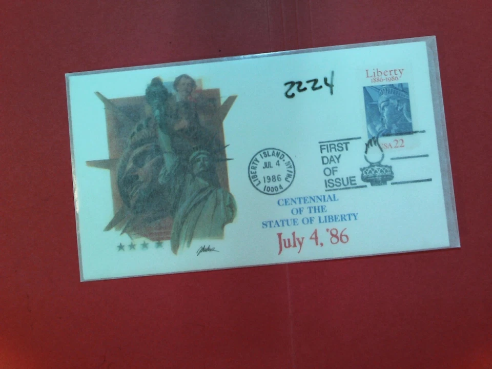 U. S.Stamp FDC-2224 - Liberty  - Fleetwood  cachet-comb. shipping - Image 1 of 1