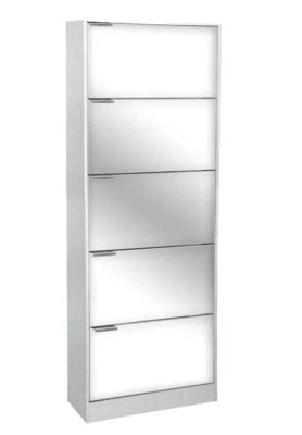 SCARPIERA SPECCHIO SLIM 5 ANTE 180*62*24cm DOPPIA PROFONDITà SALVASPAZIO MODERNA - Immagine 1 di 4