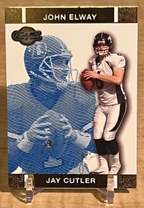 2007 Topps Co-Signers Blue Changing Faces 019/349 John Elway/Jay Cutler #9 - Picture 1 of 2