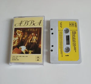 ABBA SELF TITLED CASSETTE TAPE 1975 PAPER LABEL CBS UK - Picture 1 of 1