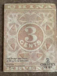 1994 Christie's Swire Katalog - feine Briefmarken, Umschläge von Hongkong China BARTLETT - Bild 1 von 12