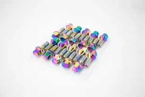 20pc 12x1.5 | Conical Seating 55mm|Neo Chrome Steel Lug Bolts | 28mm Shank - Picture 1 of 1