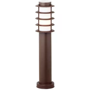 Sockel Garten Außen Wege Leuchte Lampe Hof Beleuchtung rostfarben NEU - Bild 1 von 5