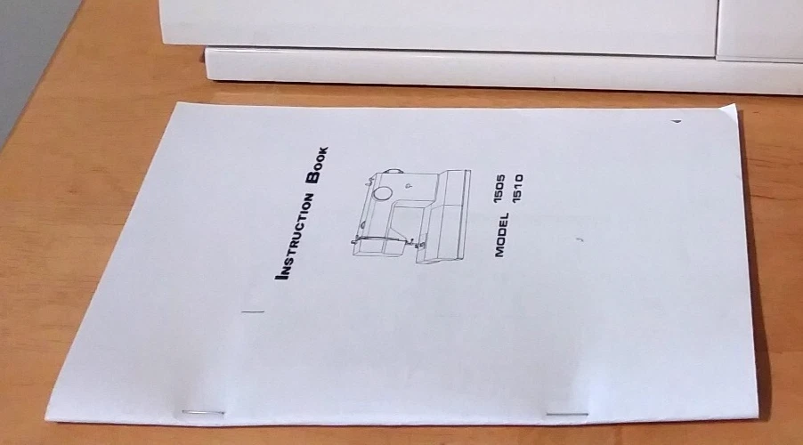 WHITE 1510 1505 Sewing Machine User's Manual - COPY PRINTED - Image 1 of 1