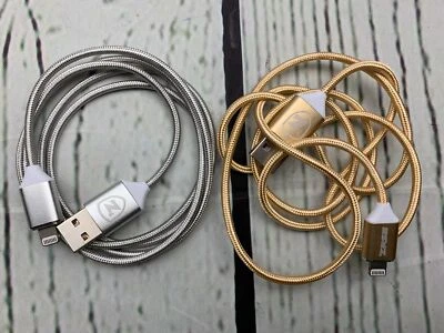 Magnetic USB Cable Charging Data Cable Charger Adapter 2pk Silver Gold - Image 1 of 2