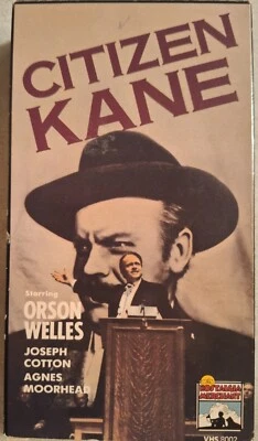 CITIZEN KANE Orson Welles VHS Tape 1985 Movie Release Date 1941 Foto 1 de 3