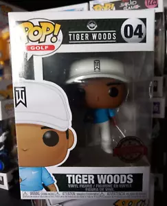 Funko Pop! Golf Tiger Woods 04 Tiger Woods (camisa azul) edición especial - Imagen 1 de 6
