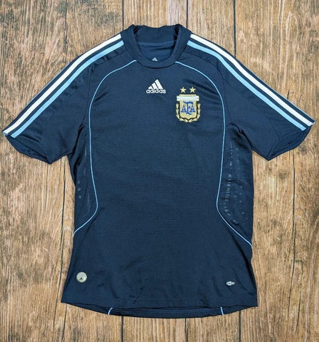 ARGENTINA 2008 2009 AWAY FOOTBALL SHIRT SOCCER JERSEY ADIDAS sz S MENs Blue Cover