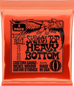 ERNIE BALL 3215 SKINNY T.H.B. - PACK DE 3 JEU DE CORDES GUITARE ELECTRIQUE 10-52 - Picture 1 of 2