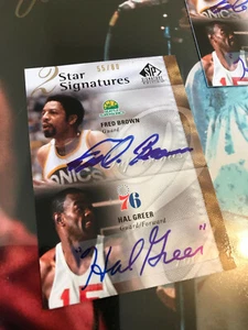 HAL GREER FRED BROWN 2S-BG /80 2009-10 SP STAR SIGNATURE Edition AUTOGRAPH AUTO - Picture 1 of 6