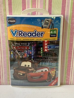 Vtech V Reader Disney Pixar Cars 2 Video Game Interactive E-Reading System NIP - Image 1 of 4