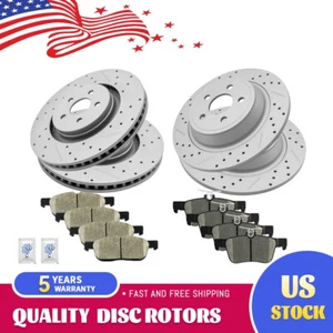 Front Rear Brake Disc Rotors & Ceramic Pads for Ford Edge Lincoln MKX Nautilus - Bild 1 von 6