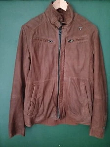 G Star Raw Brando Medium Mens Leather Jacket - Picture 1 of 17
