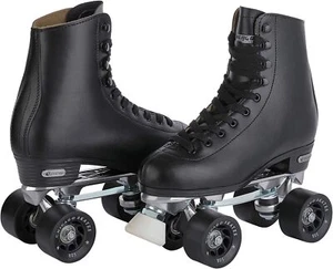 CHICAGO SKATES Men's Premium Leather Lined Rink Roller Skate - 8, Black - Picture 1 of 7