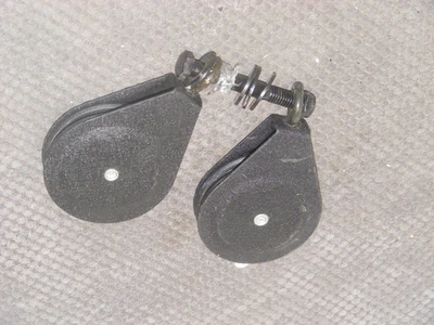 BOWFLEX POWER PRO XTL LEG EXTENSION ATTACHMENT PULLEYS W/HARDWARE**GENUINE PART - Image 1 of 2