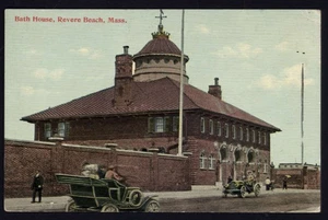 BATH HOUSE, Revere Mass Cars People Building Street view * not posted - Picture 1 of 2