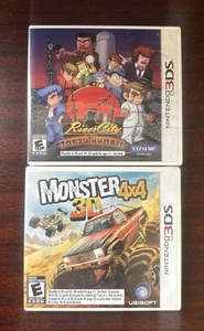 River City: Tokyo Rumble And Monster 4X4 Pacchetto 3D Nintendo 3DS Completo CIB - Foto 1 di 3