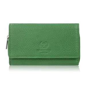 Frauen große grüne Leder Brieftasche geräumig Paolo Peruzzi T-138-GB - Bild 1 von 11