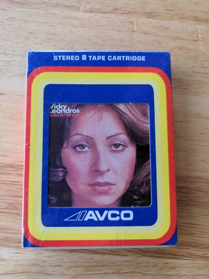 Rare NOS Vicky Leandros Across The Water 8 Track Tape Selaed Avco NEW - Image 1 of 4