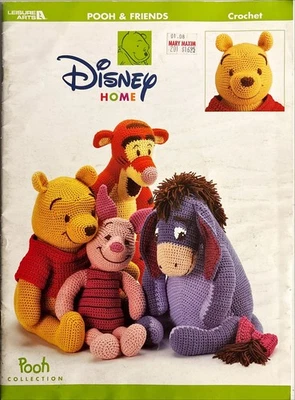 VTG 2001 Leisure Arts Disney Pooh & Friends Crochet Pattern - Image 1 of 4
