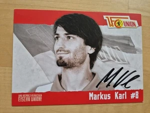 MARKUS KARL AUTOGRAMMKARTE AK UNION BERLIN KEIN TRIKOT - Bild 1 von 2