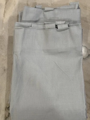 Pottery Barn 百老汇窗帘 2 件套 50 x 84 英寸滤光布蓝色 — 第 1/3 张图片