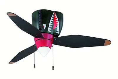 Craftmade WB348TS3  War Plane 48" Ceiling Fan With Blades Included  in Tiger - Image 1 of 2