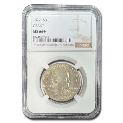1922 Grant Memorial Half Dollar Commem MS-66+ NGC - Image 1 of 3