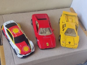 Set 3 Car Shell V-Power BMW M4 Motorsport Ferrari 348 TB Lamborghini Countach - Picture 1 of 24
