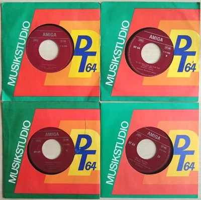 4 rare DT64 DDR VEB Amiga Jukebox Vinyl Singles 1971 bis 73 Ostrock Ostalgie Pop - Bild 1 von 2